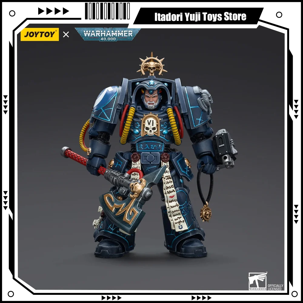 JOYTOY Warhammer 40k Bibliothecaris 1/18 Action Figure Anime Ultramarines Bibliothecaris in Terminator Armor Gewrichten Beeldje Model Speelgoed