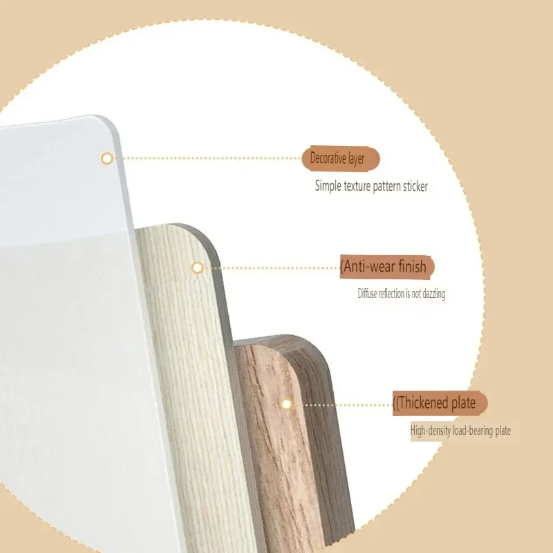 طاولة دراسة منزلية قابلة للطي للأطفال، طاولة كمبيوتر محمول، طاولات كتابة محمولة لدراسة الطلاب، مستلزمات مكتبية منزلية #5