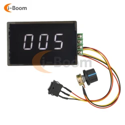 DC 6-60V 20A Motor Speed Controller Digital Display 0~100% Adjustable Regulator PWM 6V 12V 24V 48V 2000W Forward Backward