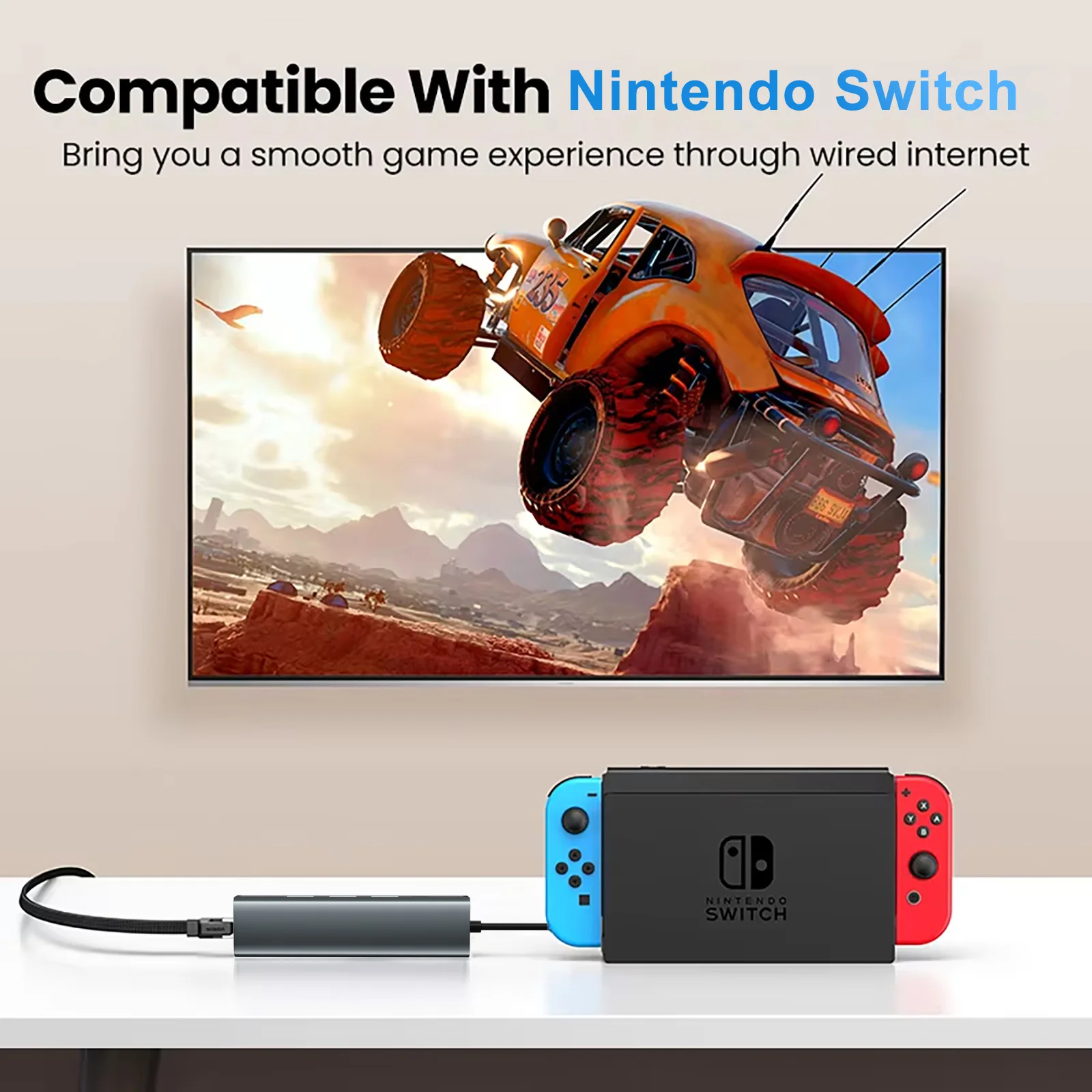 1000Mbps Ethernet Adapter USB 3.0 Type C to RJ45 Network Card for Nintendo Switch PC Laptop TV Box Internet USB Lan