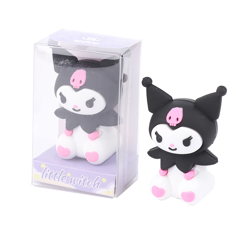 Imagem -02 - Kawaii Apontador de Lápis dos Desenhos Animados Acessórios Kuromi Bonitos Caneta Turner Beleza Anime Papelaria Prêmios Brinquedo Presente para Menina