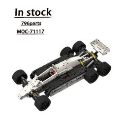 MOC-71117F1 Formula F1 Six Wheeler Building Block Model 796 Parts MOC Creative Boy Kids Birthday Building Block Toy Gift