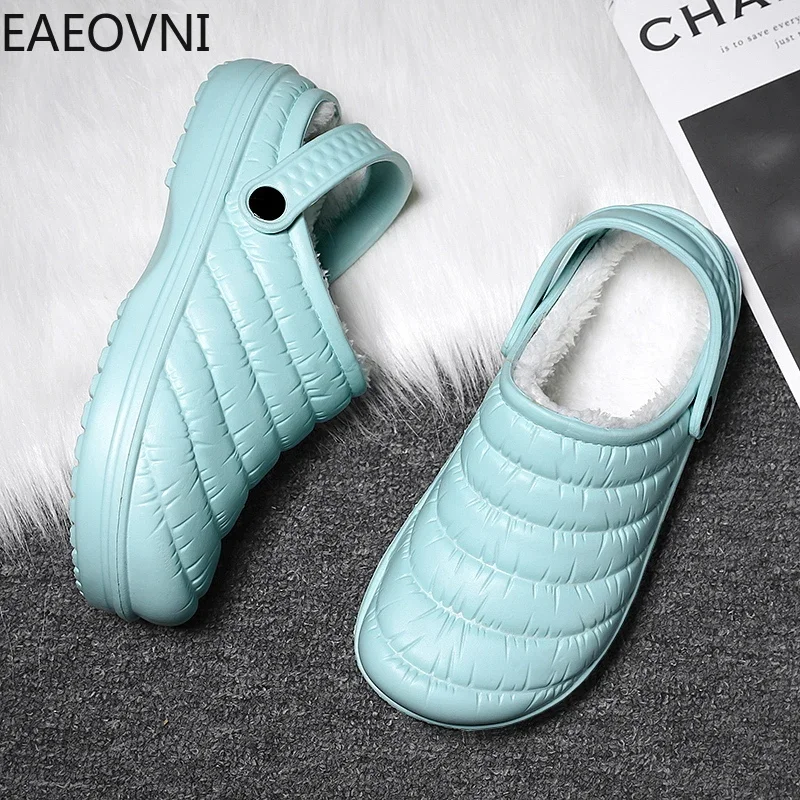 Winter Home Cotton Slipper EVA Fashion Slippers for Men Outdoor Casual Couple's Shoe Lightweight Shoes Non-Slip Popular Model