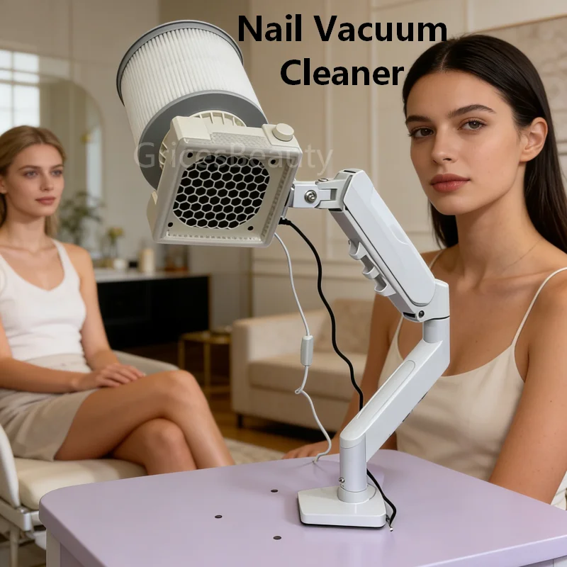 

Portable Nail Vacuum Cleaner Nails Art Salon Device Super Power Brushless Motor Nail Art Equipment Desktop Vacuum Cleaner