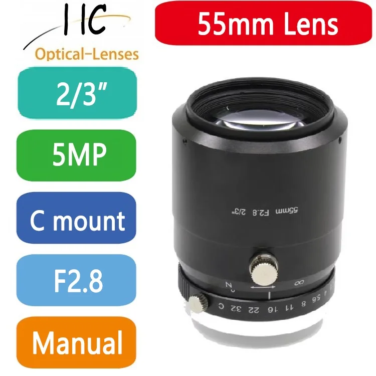 Camera Lens 55mm C-Mount 2/3