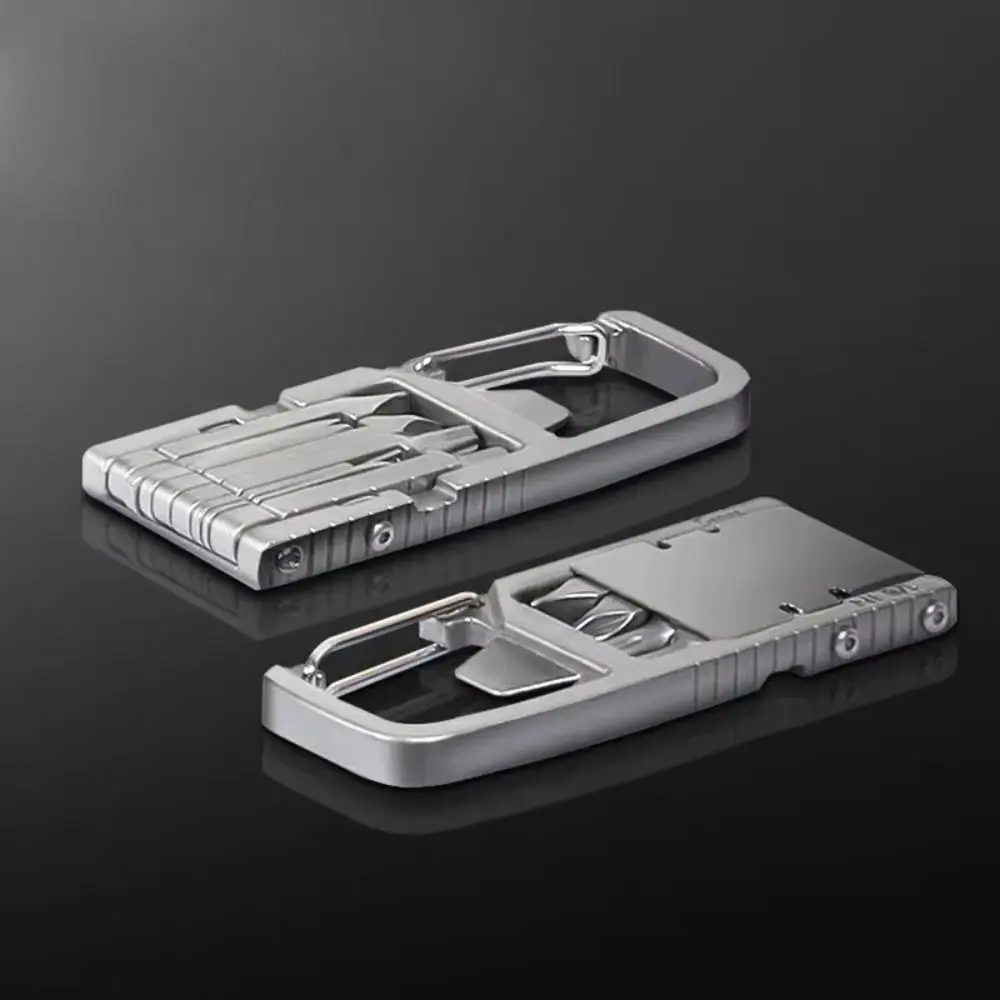 10 في 1 10 في 1 المفاتيح متعددة المهام فتاحة الزجاجات وجع الفولاذ المقاوم للصدأ أداة خارجية صغيرة محمولة أداة الجيب المحمولة #5
