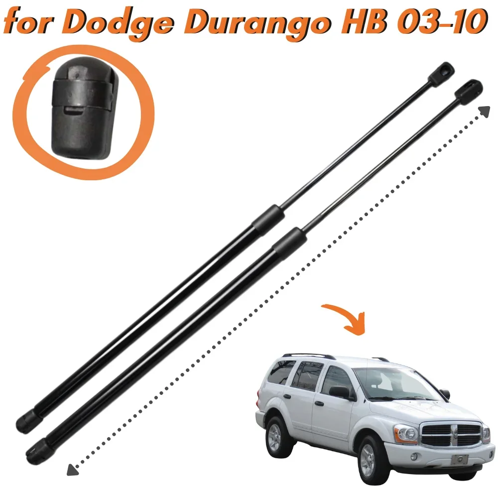 Qty(2) Trunk Struts for Dodge Durango (HB) SUV With Power Liftgate 2003-2010 55362108AA Rear Tailgate Boot Lift Support Shock