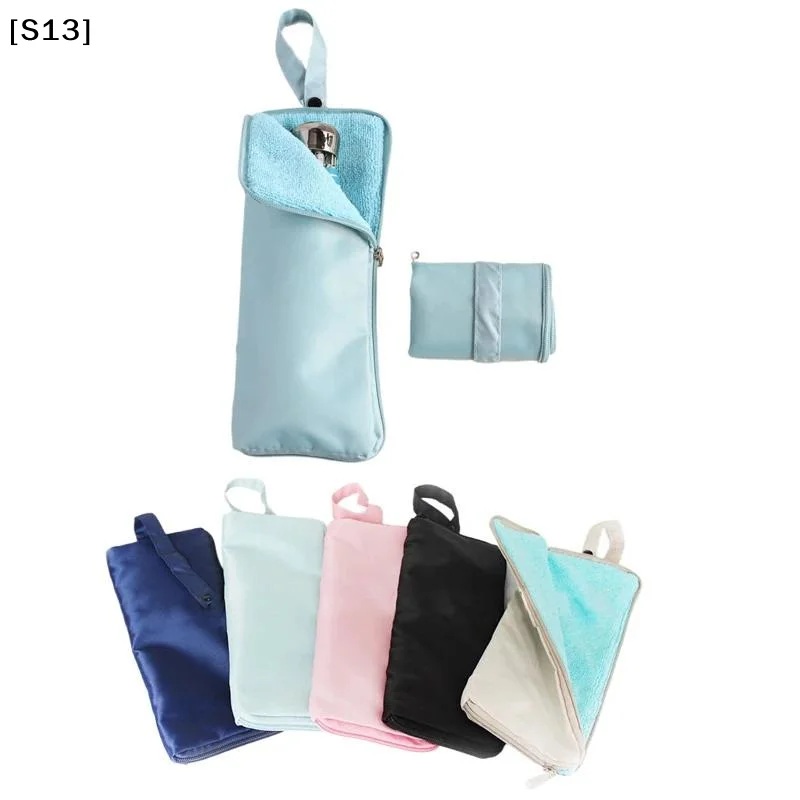 Small Fresh Print Umbrella Storage Bag Clutch Type Absorbent Waterproof Portable Pouch For Folding Umbrella Outdoor Use[Q]Q@