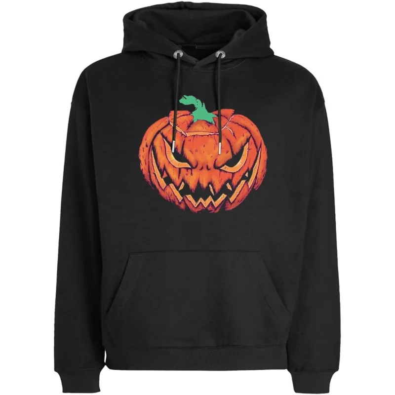 

Man Halloween Hoodie Women Jack O Lantern Sweatshirt with Pocket