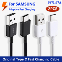 Samsung Type C Cable Original USB C Fast Charging Line Data Cord For Galaxy A03 A10 A20 A30 A31 A32 A50 A51 M21 Tab A9 Plus S10e