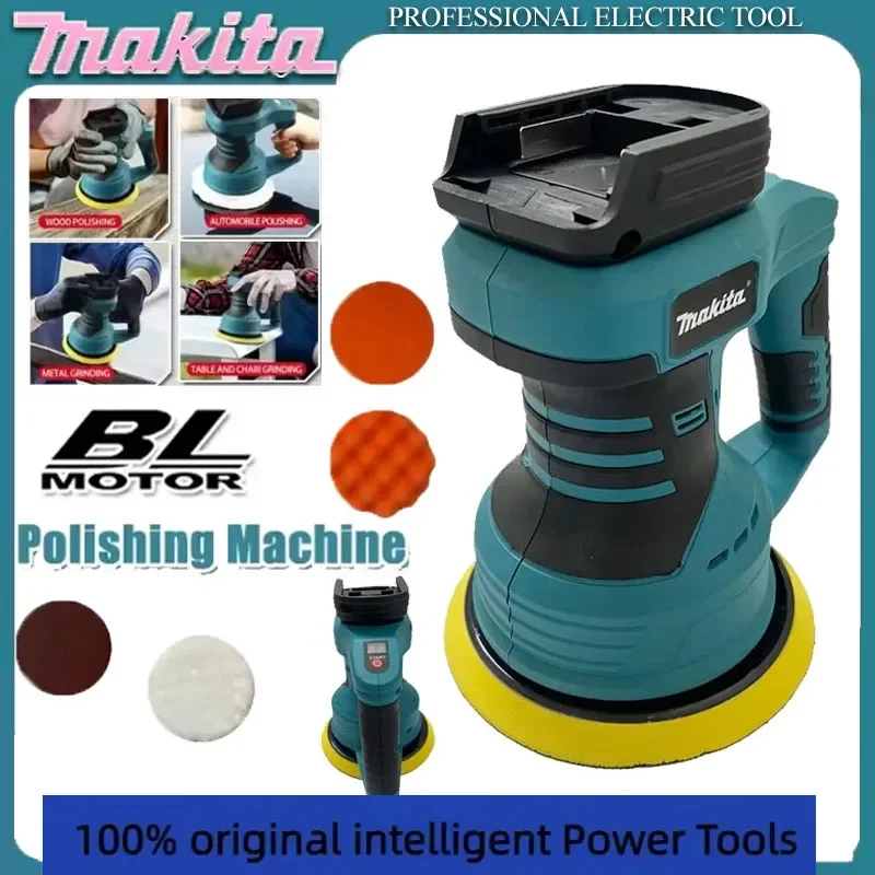 

Makita 8 Gears Cordless Polisher Rechargeable Car Buffer Polisher Machine Electric Rotary Tool For 18V Battery