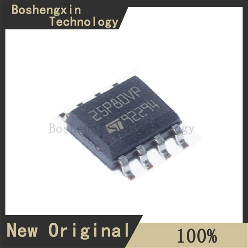 1Pcs M25P80-VMN6TP 실크 인쇄 25P80VP 메모리 IC 칩 패키지 SOP-8 새로운 원본 M25P80-VMN6TP