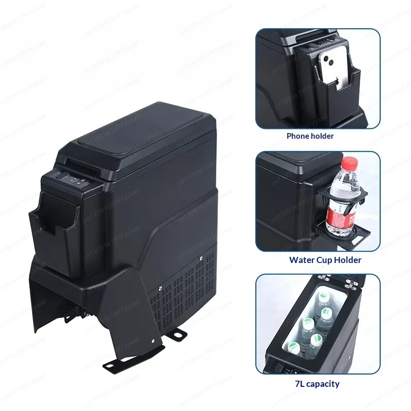 DC Compressor Portable Car Refrigerator, Mini Camping Freezer for Vehicle RV Outdoor Travel Use