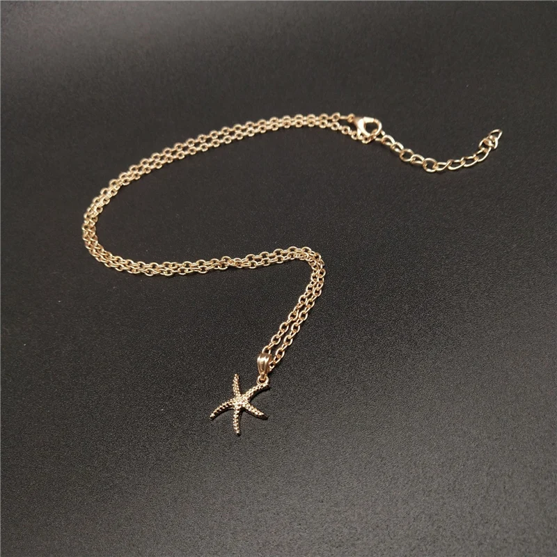 Summer Artificial Beach  Choker Necklace Simple Bohemian Unique Design Necklace Jewelry for Women Girls Birthday Gift New