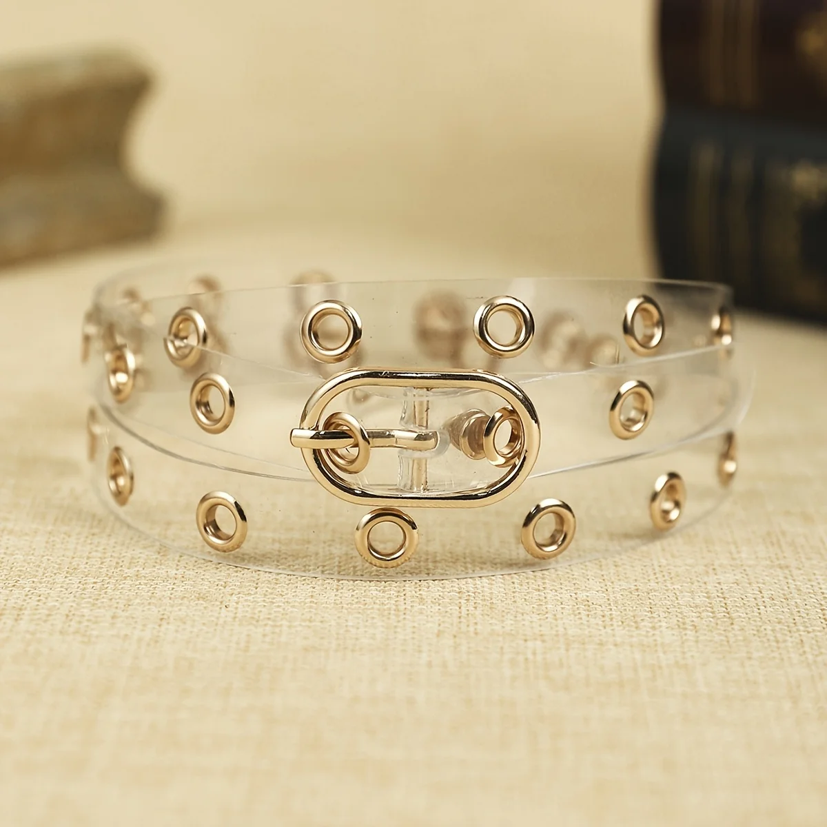 1 Transparent Thin Waist Belt for Women, Simple and Versatile, Fashionable and Suitable for Daily Outings