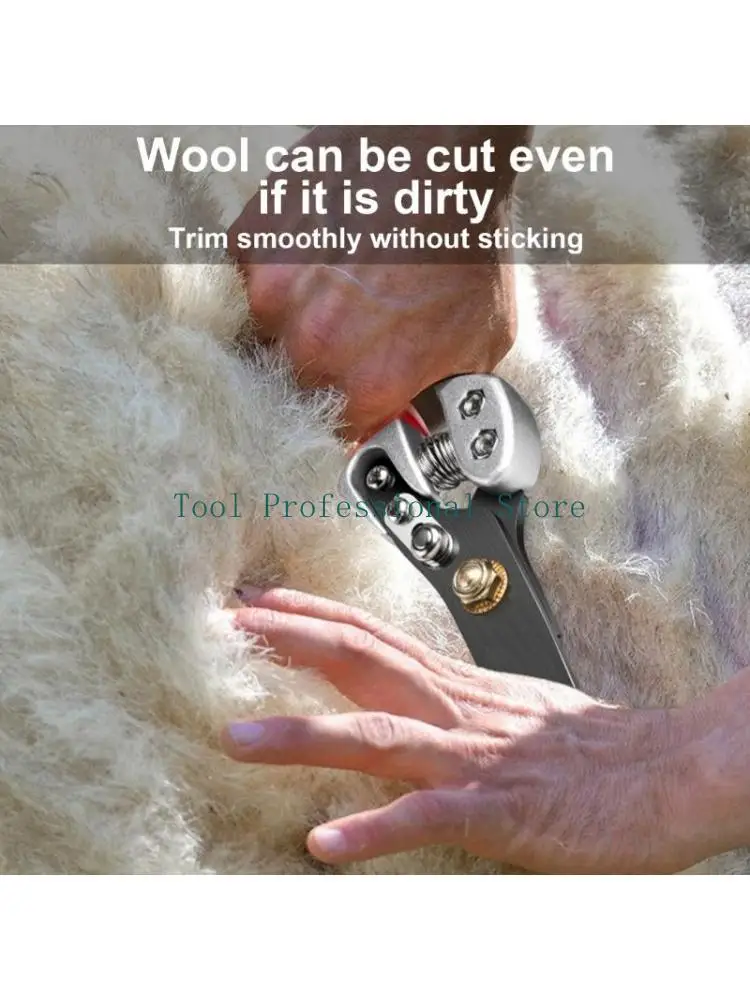 

57QF Pet Hair Trimming Wool Scissors Cowhair Shearing Horsehair Shears Husbandry Farm