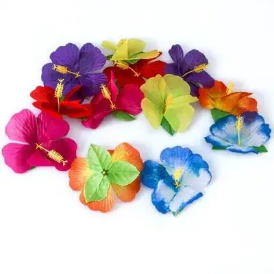

72pcs Artificial Arrangement Fake Flower Decor Hawaii Party Decorations Tropical Flower Desktop Ornament Photography Props