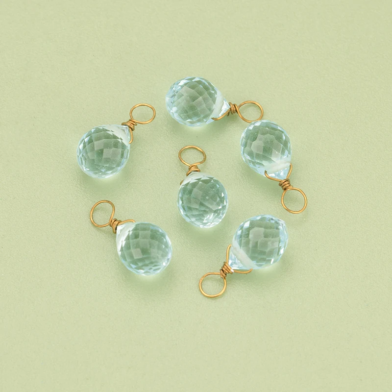 assoonas, 4 Stück/Set, MH36, Schmuckzubehör, Edelstahl-Kappenring, Glas, handgefertigt, Anhänger, Schmuckherstellung, DIY-Anhänger – Detail 6