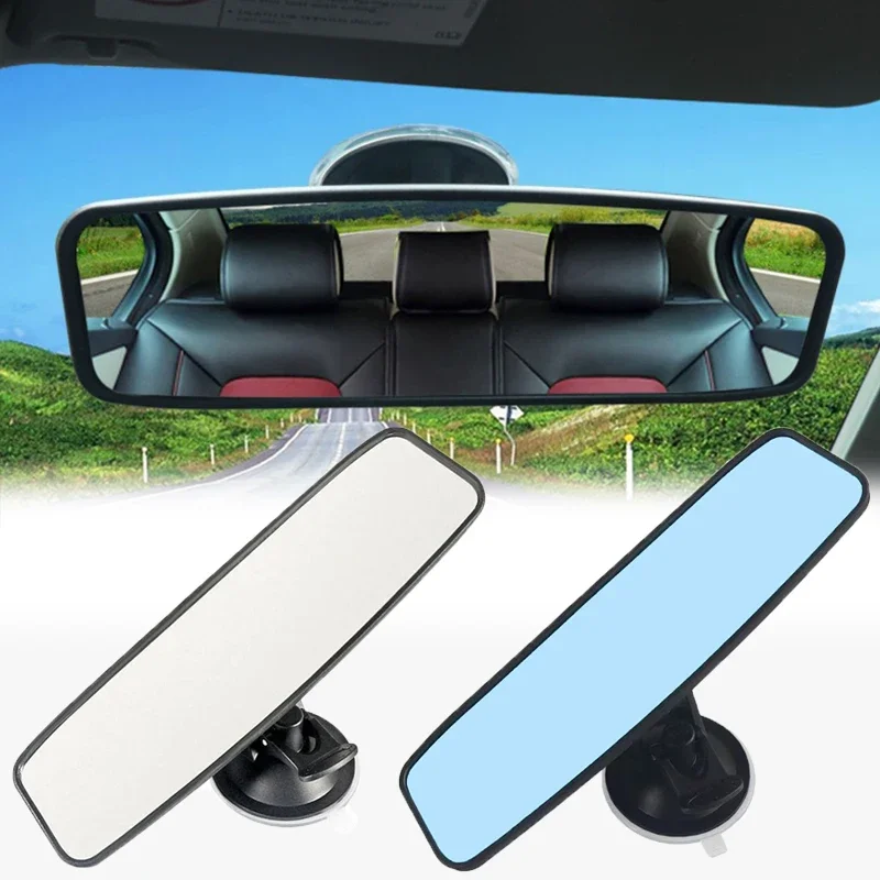 Car Interior Rear View Mirror Wide-angle Rearview Mirror 360° Rotates Adjustable Suction Cup Universal Auto Accessories