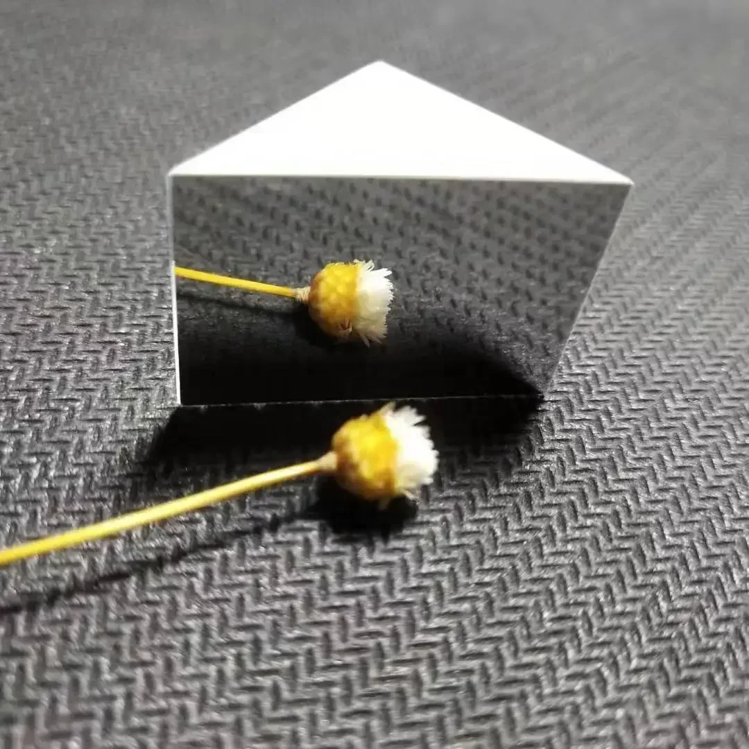 Prismas reflectantes de ángulo recto, prisma Triangular de vidrio óptico de 20Mm, espejo reflectante externo H-K9L