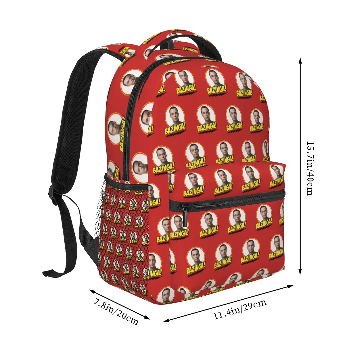 Bazinga The Big Bang Theory Backpack Student Boys Girls BookBag Kids School Bag Laptop Shoulder Bags for Men Women