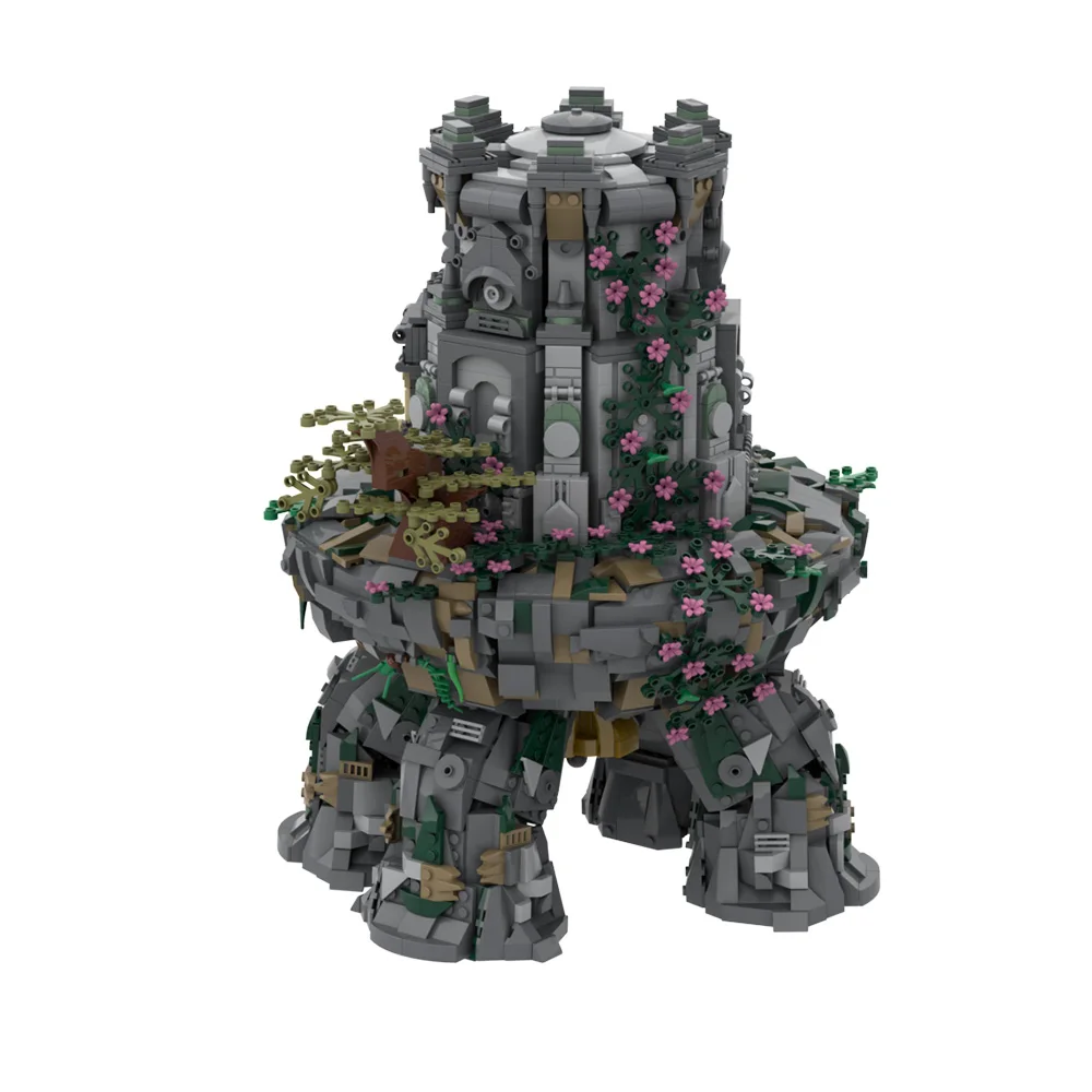 MOC Game Eldeneds Ringen Wandering Mausoleum Bouwstenen Model Donkere fantasy wereld Tempel Scène Architectuur Bakstenen Speelgoed Cadeau