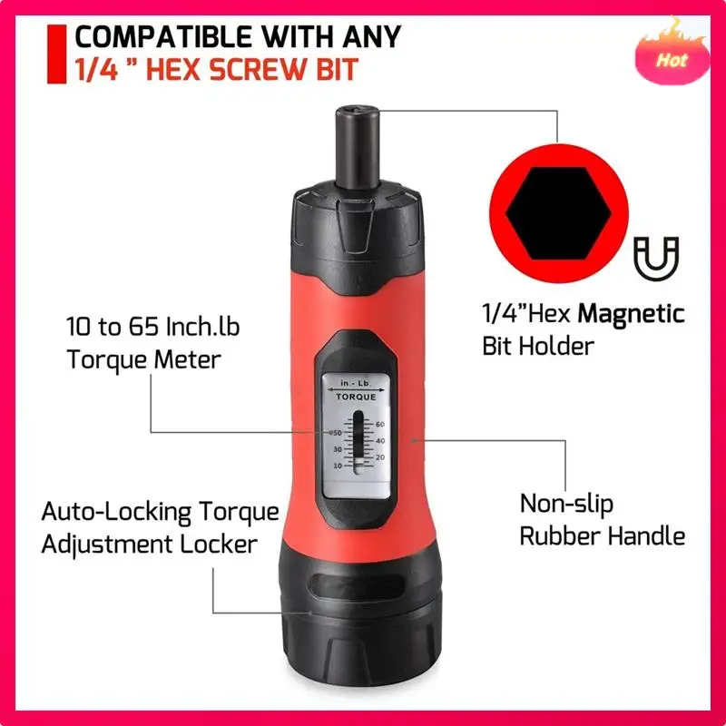 

Adjustable Manual Torque Screwdriver Set Kit Windows Torque Screwdriver With 20 Screwdriver Bits Set