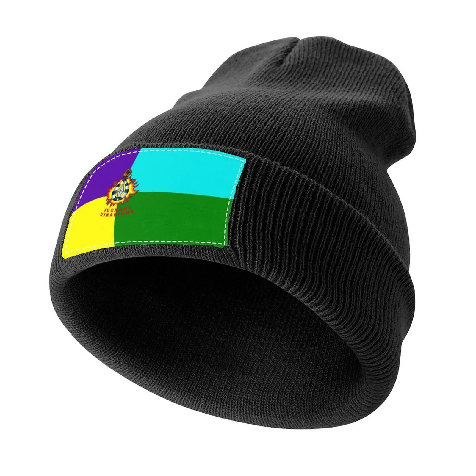 

Flag of Purepecha, Michoacán, Mexico Knitted Cap Hat Man Luxury Trucker Hat Baseball Men Women's