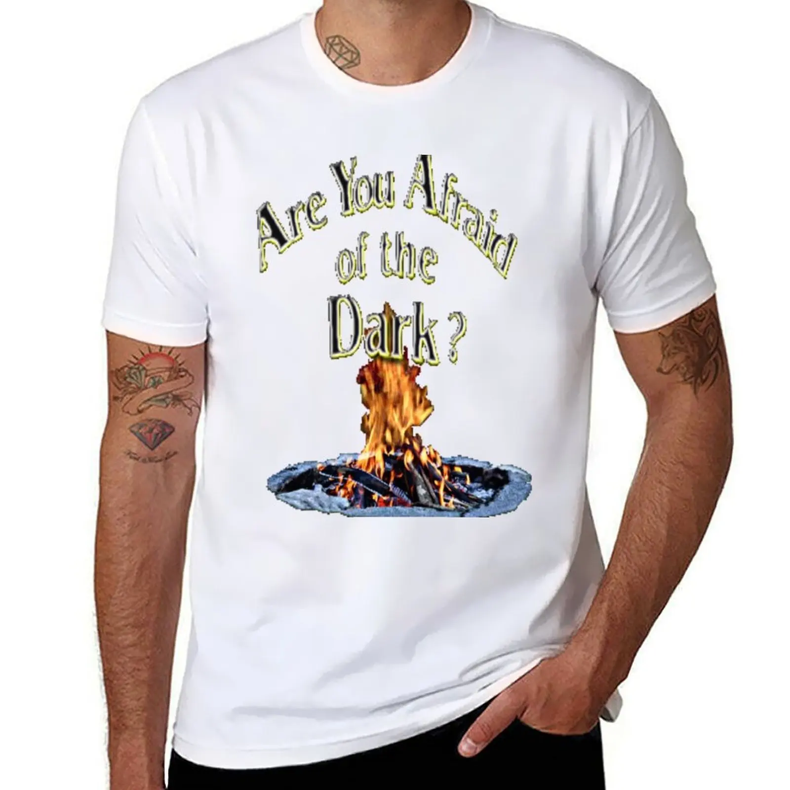 

Question Is Are You Afraid Of The Dark T-Shirt graphic t shirts for man t shirts for man graphic funny T-Shirt