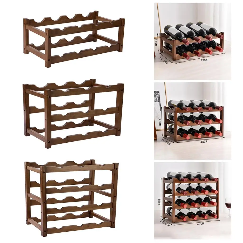 Countertop Racks Freestanding Bottle Holder for Kitchen Table Top