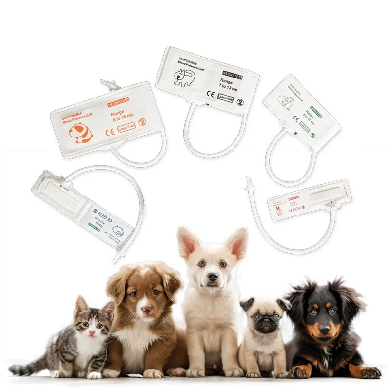 Einweg-Tiermanschette zur Blutdruckmessung von Tieren, PVC-Schlauch zur Messung des Blutdrucks von Mäusen, Katzen, Hunden, Schafen – Detail 1