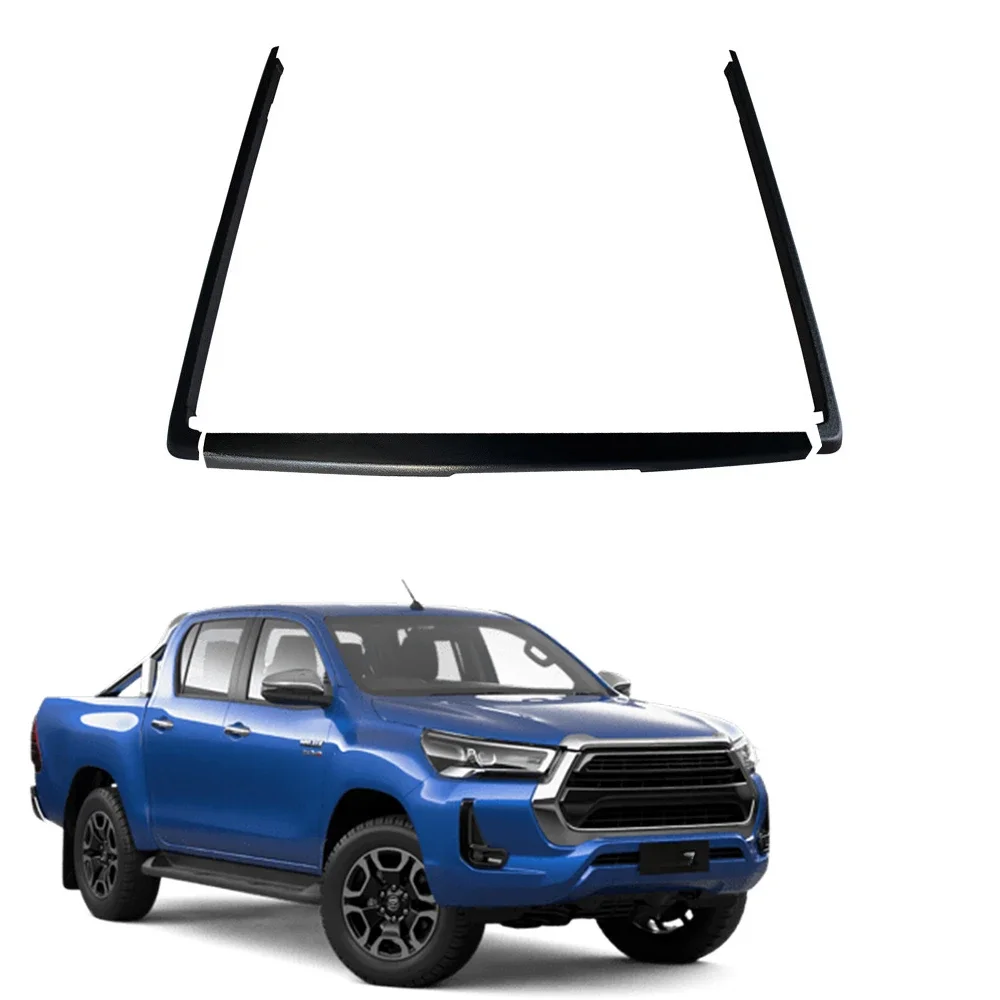 ACCESSORIES TAILGATE TRIM BONNET PROTECTOR  WEATHER SHIELDS FENDER FLARE SUIT FOR Toyota Hilux 2021 Combo Set Kit