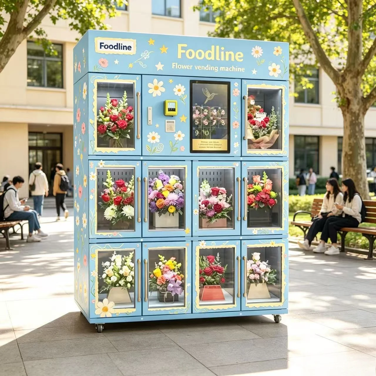 FL Vending Machine Manufacturer Distributeur De Fleurs Flower Automat Dry Flower Vending Machine Fresh Flower Vending Machine