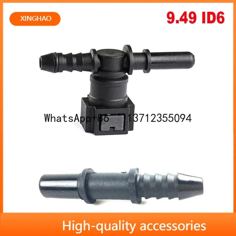 9.49 ID6 New Tee Curved Fuel Line Quick Connector for Benz BMW Peugeot Citreon Hose