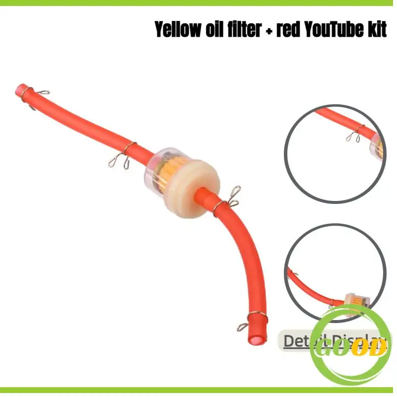 

Motorcycle Universal Gas Fuel Filters and Fuel Pipe For 49cc 50cc 110cc 125cc Motocross Dirt Pit Bike Moped Scooter ATV Go Kart