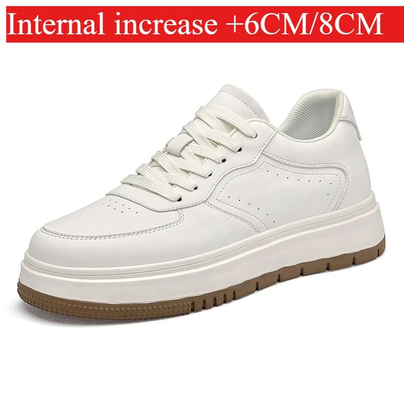 

Мужские кроссовки 2026 с увеличением роста, скрытые каблуки, дышащие, увеличивающие рост на 6 см, спортивные повседневные туфли