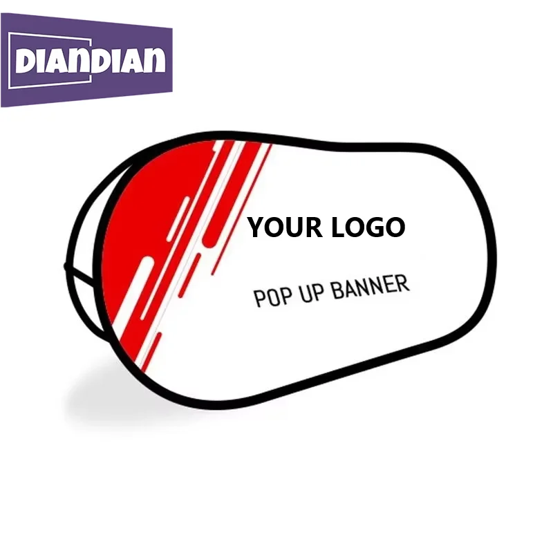 

DD Custom Logo Banner Printing Display Outdoor Oval Shape A Frame Sports Promotion Propagate Advertising Frame Barrier Sign