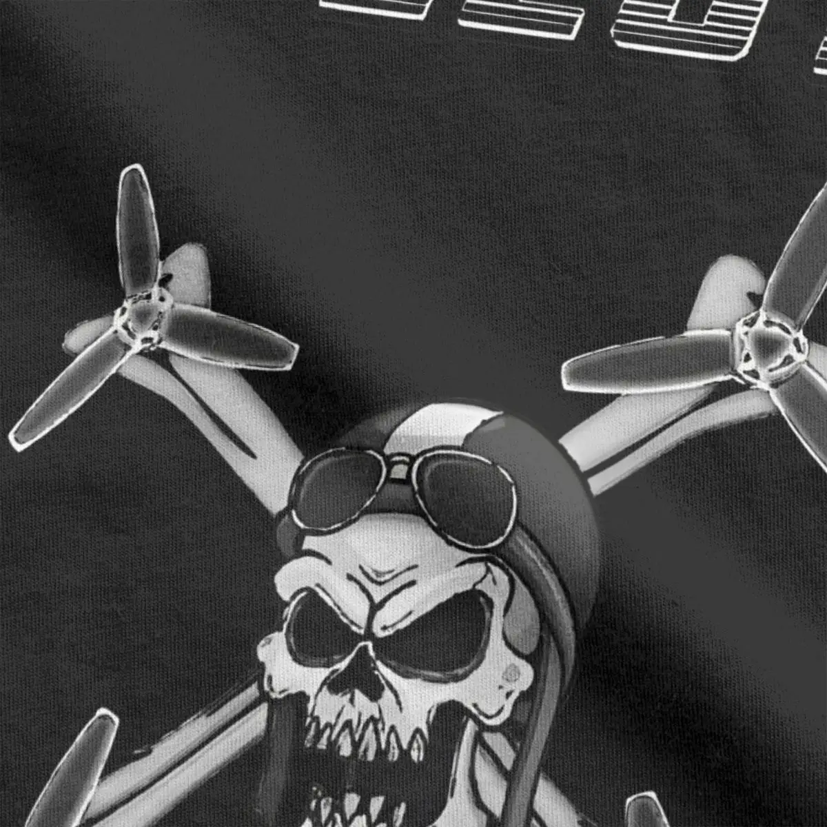 Casual DJI Rogue Drone Pilot T-Shirts for Men Women Cotton Skull Tee Shirt Summer Clothes