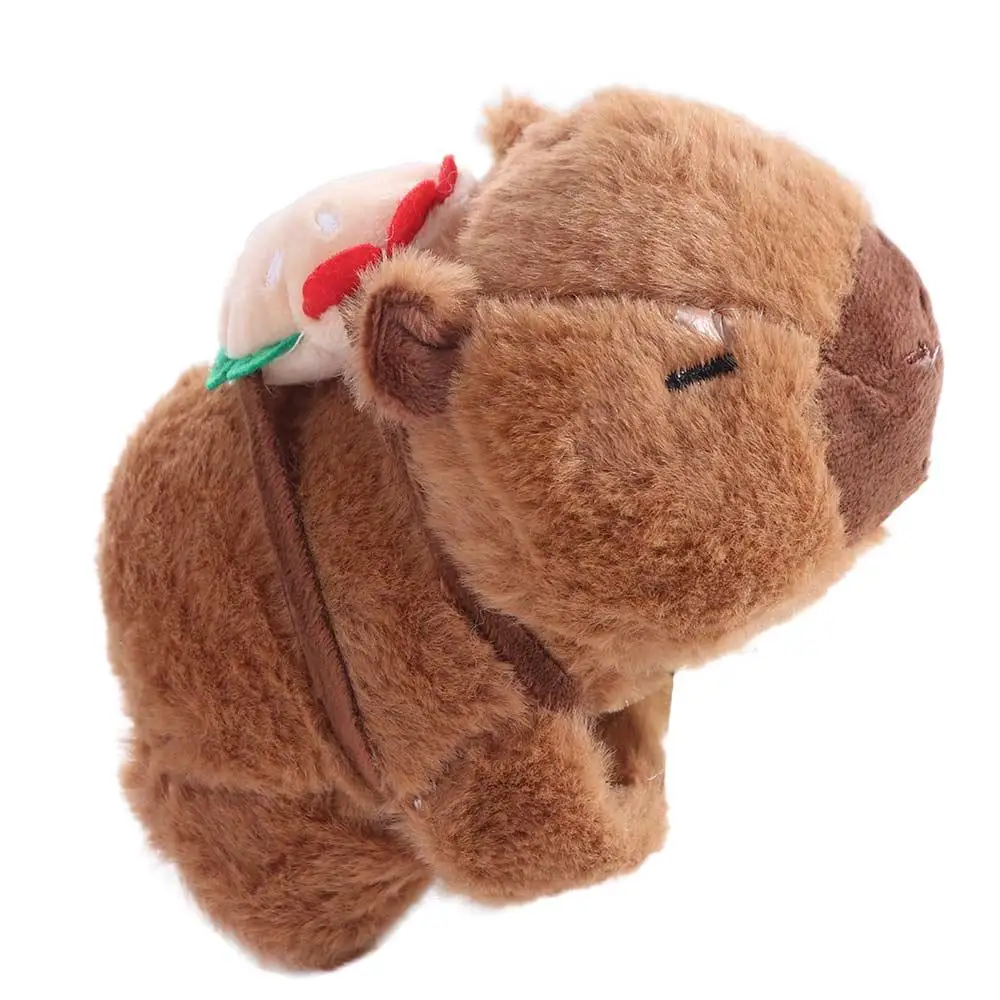 

Capybara Rodent Slap Bracelet Series Pink Capybara Simulation Plush Doll Slap Bracelet Soft Cute Doll Capybara Plush Wrist Band