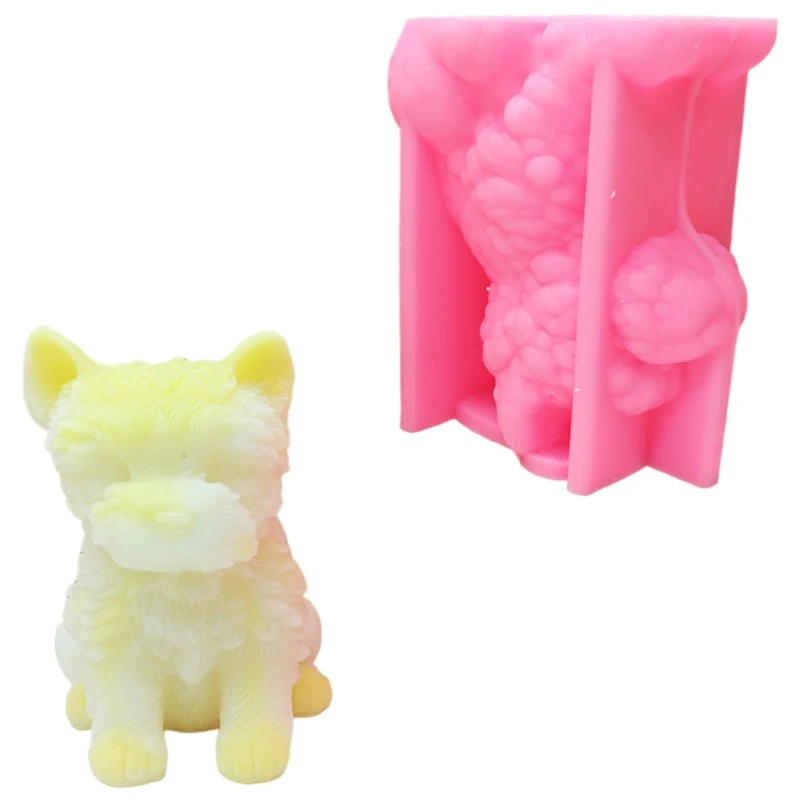 Functional Silicone Dog Mold for Creative Making Soap Crafting at Homes