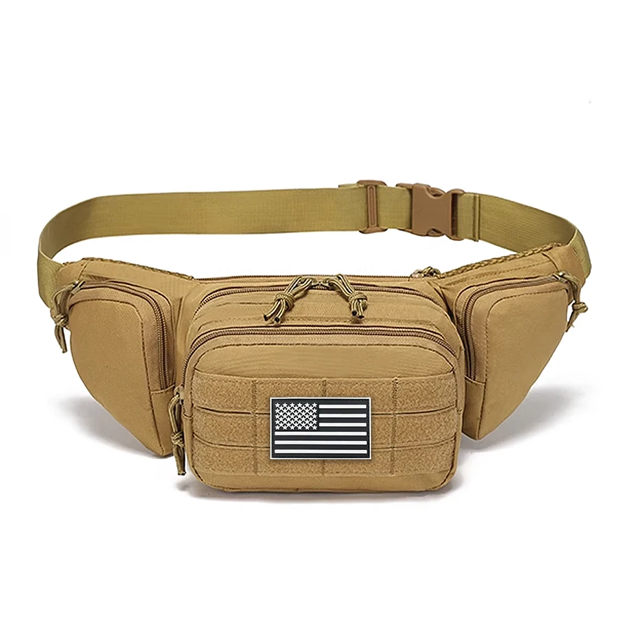 Outdoor leisure waist bag, multi-functional tool for running, cycling, sports, single shoulder crossbody waist bag
