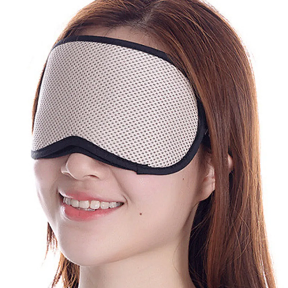 Eye Mask Sleep Blindfold for Nap Travel Bamboo Charcoal Material Unisex Lightweight Breathable Elastic Strap Facial Stress