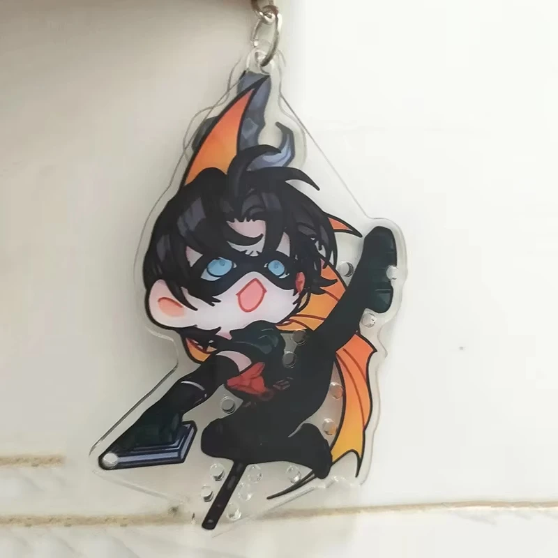 Anime Tim Drake Red Robin Cosplay Acryl-Schlüsselanhänger Cartoon-Figuren Modell Taschenanhänger Schlüsselring Zubehör