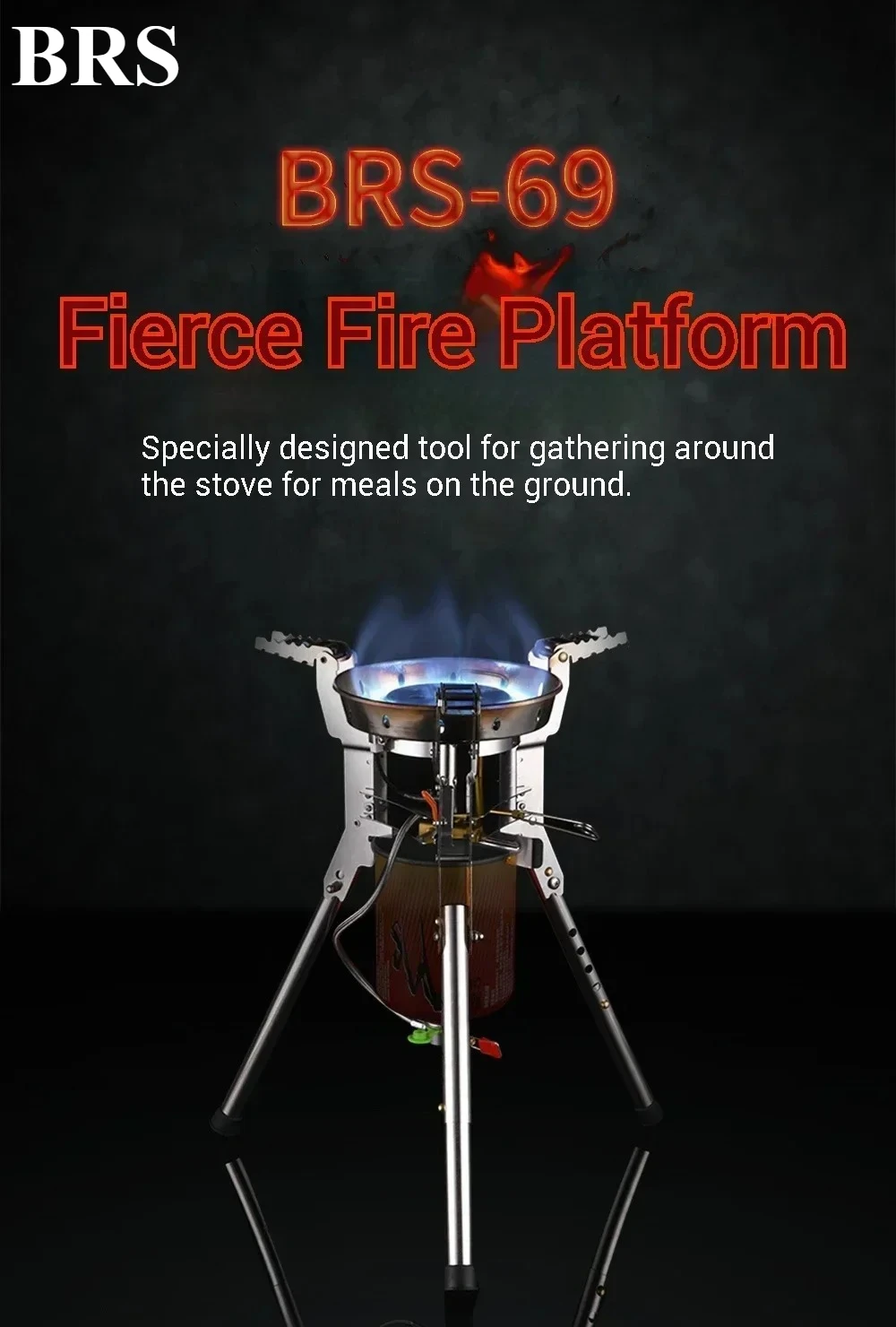 

BRS-69 Outdoor Camping Burner High Thermal Power Portable Camping Stove Portable Gas Burner High Power Burner B16 Pro Torch