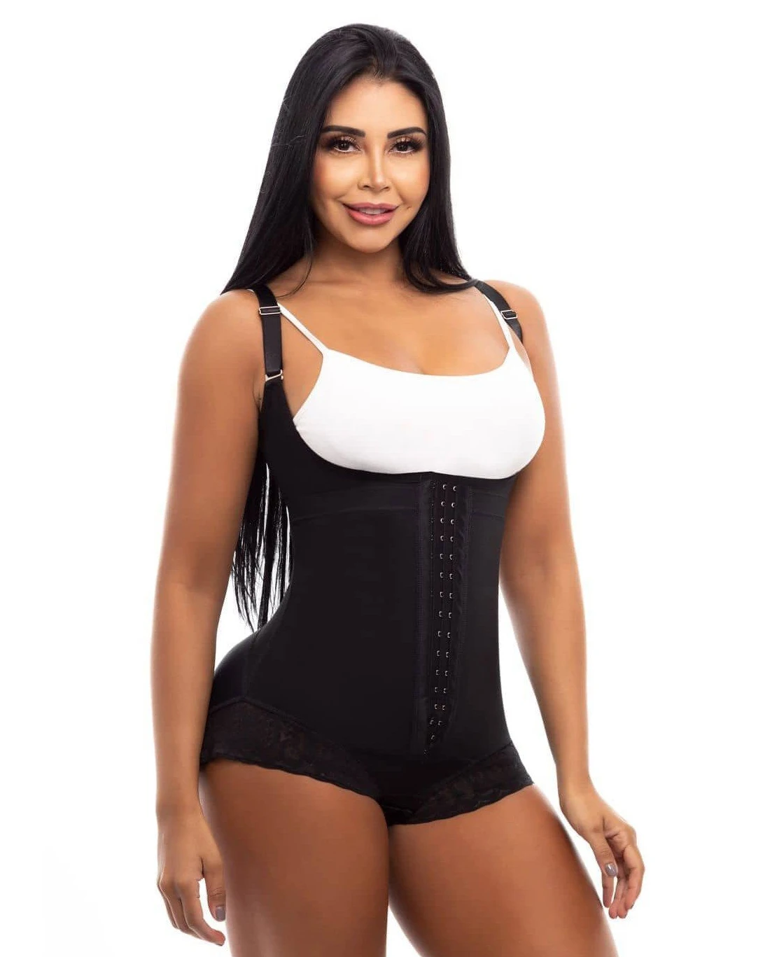 

Open Bust Tummy Control Shapewear For Women Postpartum Body Shaper Post Liposuction Bodysuit Hook Faja