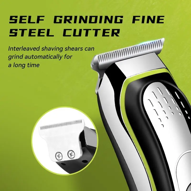 Kemei KM-1257 Multifunctional Professional Hair Clipper USB Rechargeable Electric Hair Clipper Beard Trimmer Hairdressing