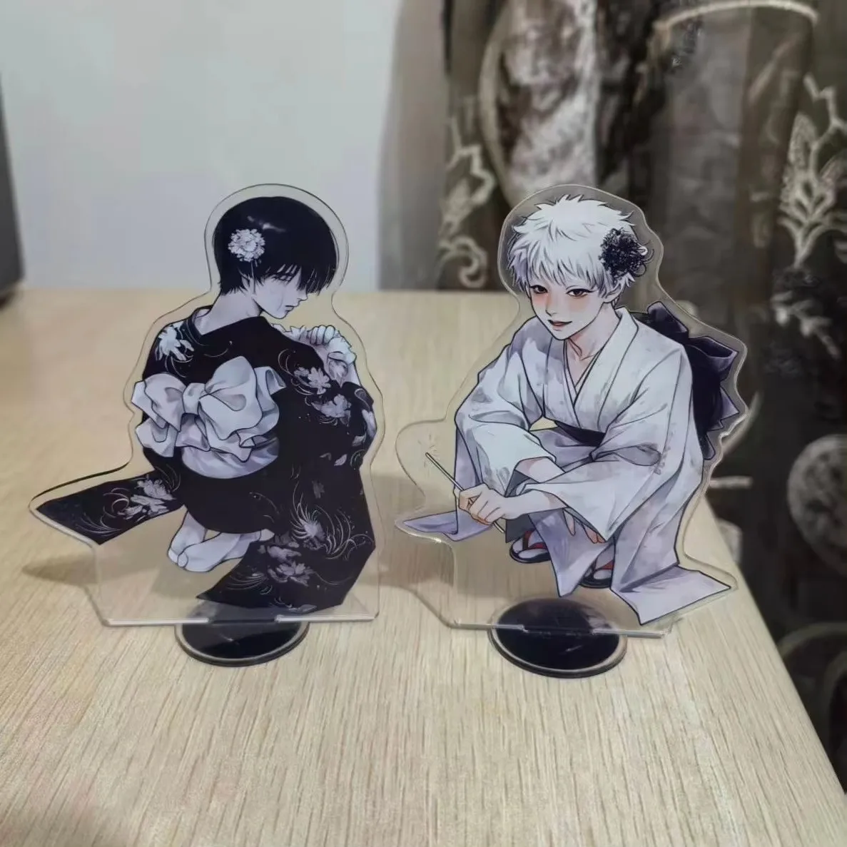 Summer Red Rose Plaque The Summer Hikaru Died Yoshiki Tsujinaka Figure Anime Animation Character Tabletop Decoration Model Props view 5