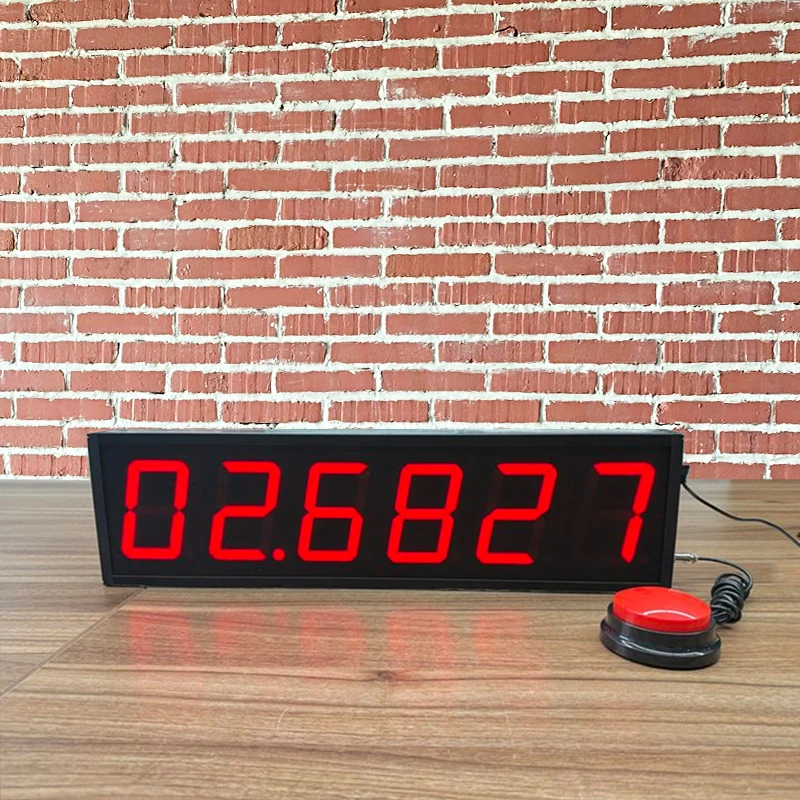 

CHEETIE CP04D Factory Supply Popular Electronic 6-Digit Stopwatch 10-Second Challenge Timer with Button for Restaurants
