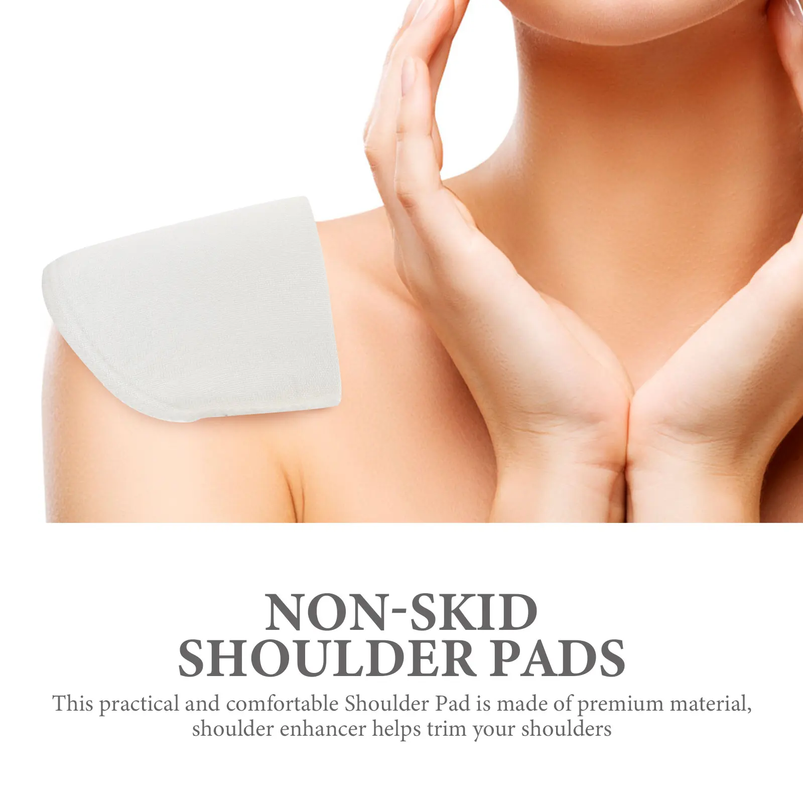 

3Pairs Anti-Slip Shoulder Pads Sponge Enhancer Breathable Comfortable for Shirts Suits Sweaters Everyday Use Shoulder Pads