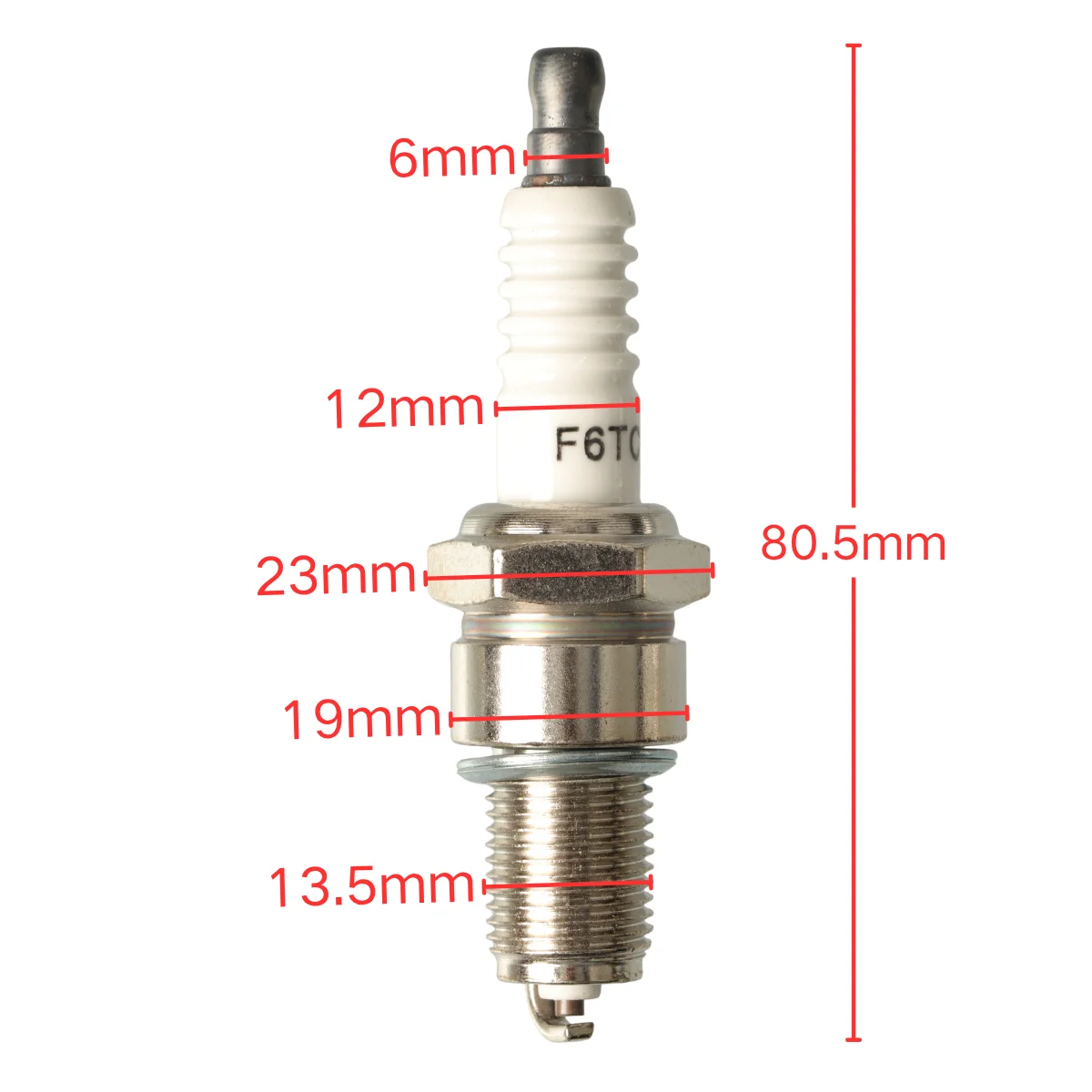 F6TC Spark Plug 1-5pcs Suitable For Various Lawnmower Strimmer Chainsaw Engine Generator Spare Parts